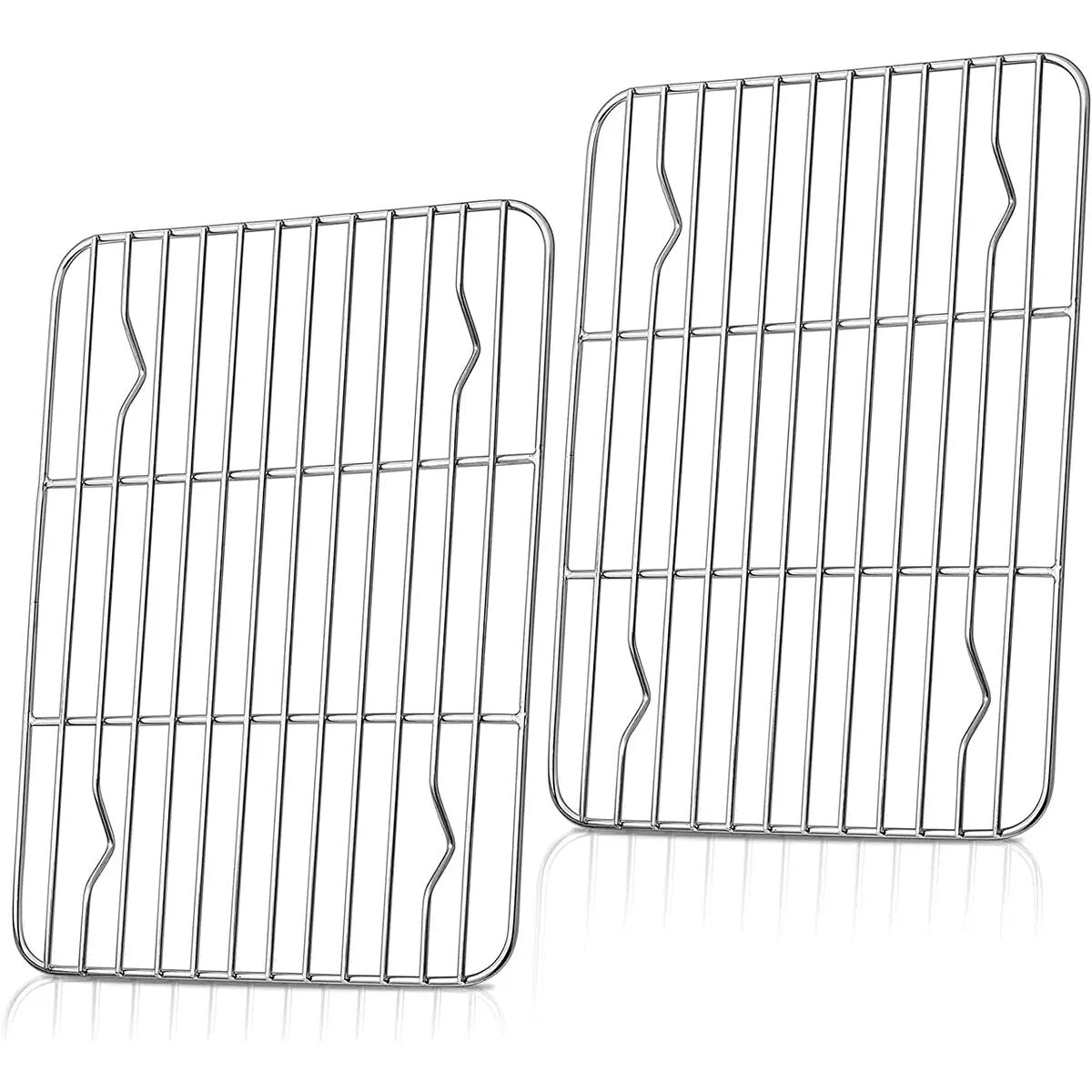 2pcs Steel Non-Stick Baking & Cooling Rack